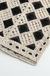 SWAYING/KNIT Embroidered Crochet Vest with Bandeau White/Black SW22SST57